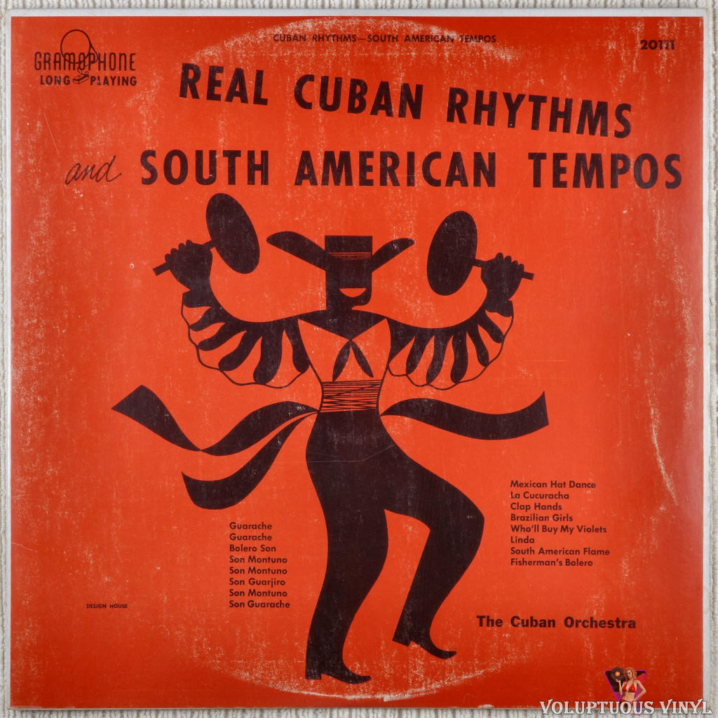 The Cuban Orchestra ‎– Real Cuban Rhythms And South American Tempos vinyl record front cover