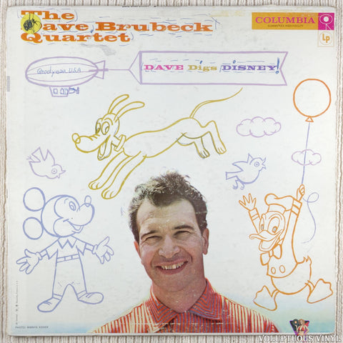 The Dave Brubeck Quartet – Dave Digs Disney vinyl record front cover
