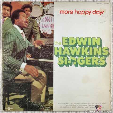 The Edwin Hawkins Singers – More Happy Days vinyl record front cover