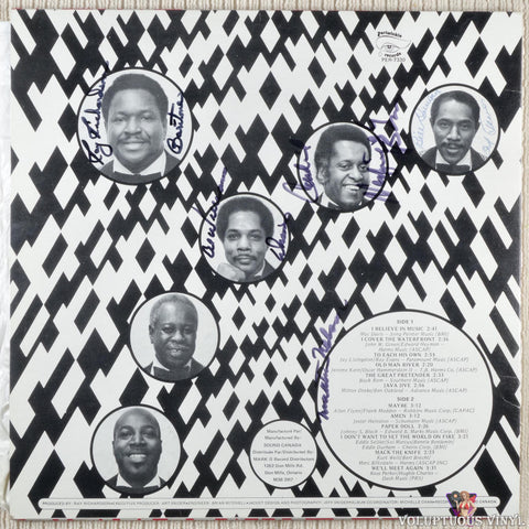 The Fabulous Inkspots – The Fabulous Inkspots vinyl record back cover