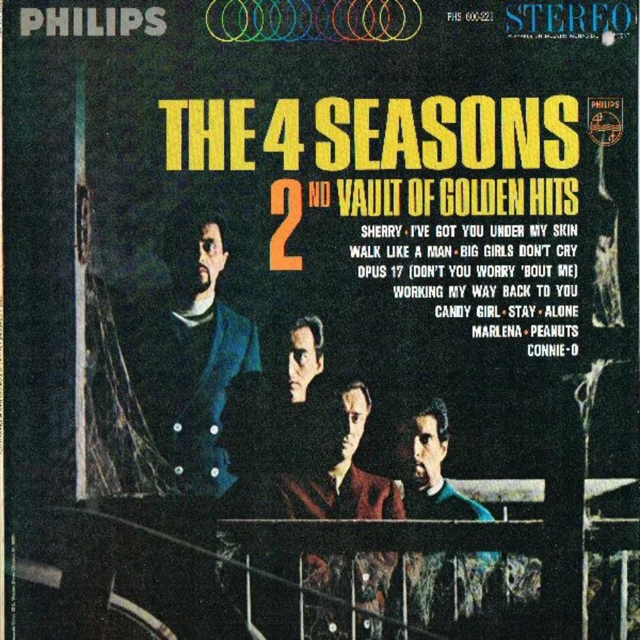 The 4 Seasons ‎– 2nd Vault Of Golden Hits vinyl record front cover