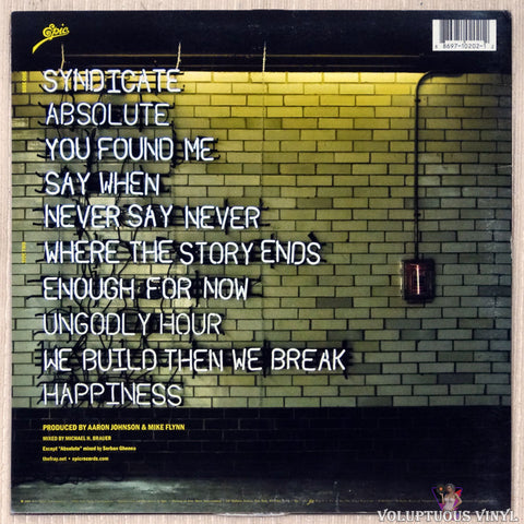 The Fray ‎– The Fray vinyl record back cover