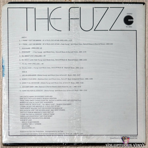 The Fuzz ‎– The Fuzz vinyl record back cover