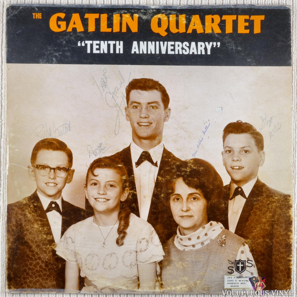 The Gatlin Quartet – Tenth Anniversary vinyl record front cover