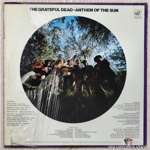 The Grateful Dead ‎– Anthem Of The Sun vinyl record back cover