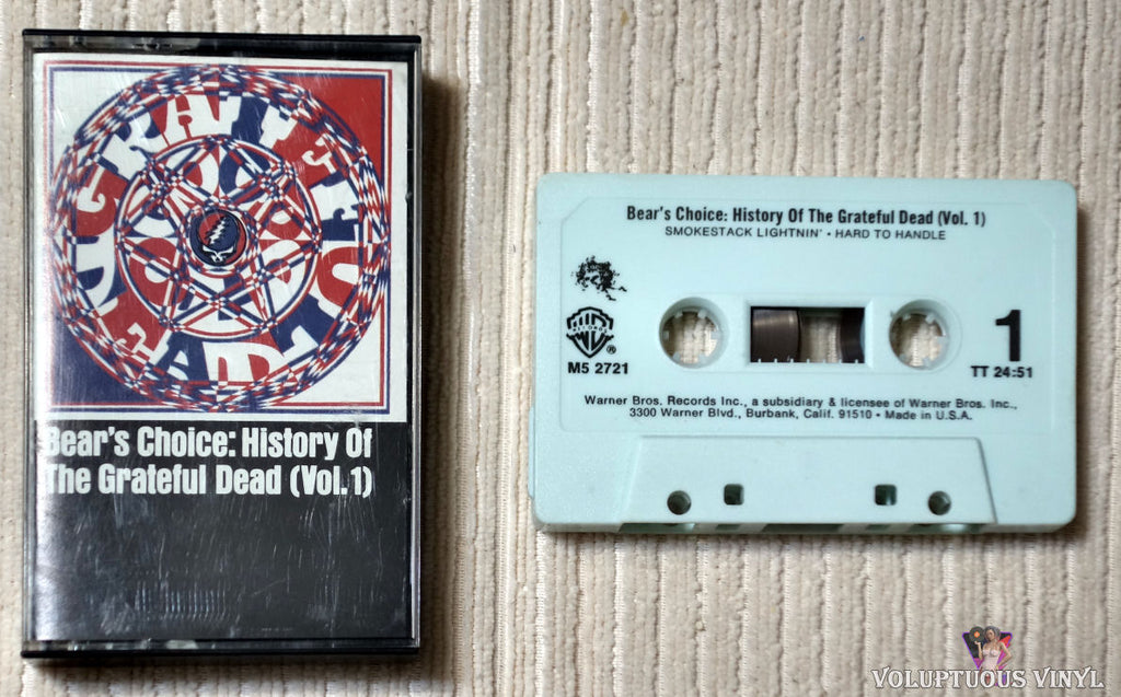 The Grateful Dead ‎– Bear's Choice: History Of The Grateful Dead, (Vol. 1) cassette tape