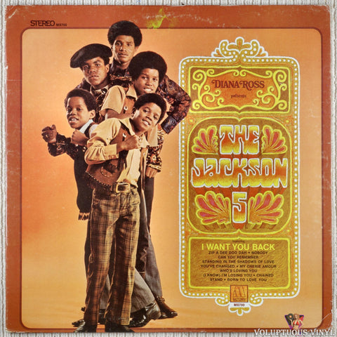 The Jackson 5 ‎– Diana Ross Presents The Jackson 5 vinyl record front cover