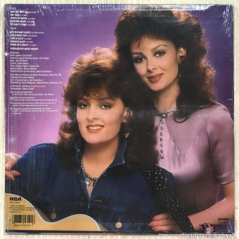 The Judds ‎– Why Not Me vinyl record back cover
