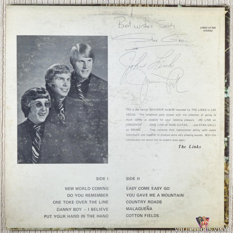 The Links – Once Again vinyl record back cover