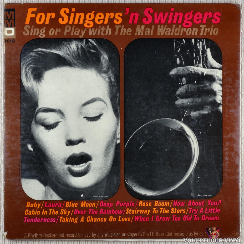 The Mal Waldron Trio ‎– For Singers 'N Swingers - Sing Or Play With The Mal Waldron Trio vinyl record front cover
