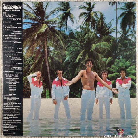 The Merrymen ‎– Come To My Island vinyl record back cover