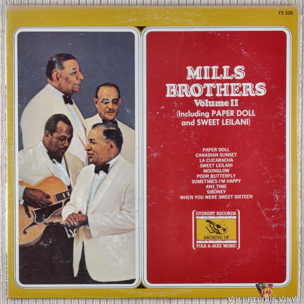 The Mills Brothers – Mills Brothers Volume II vinyl record front cover