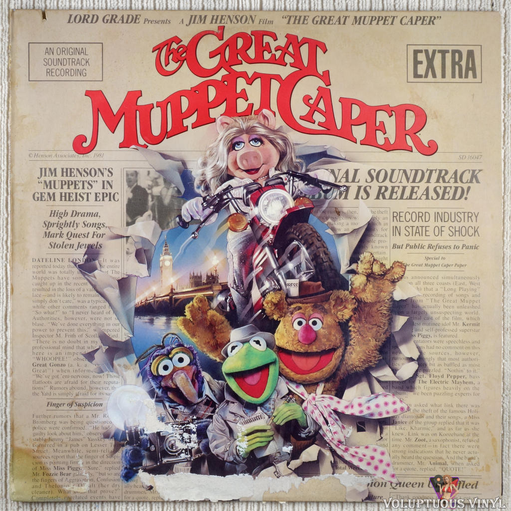 The Muppets ‎– The Great Muppet Caper: An Original Soundtrack Recording vinyl record front cover
