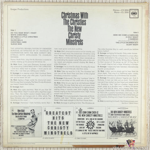 The New Christy Minstrels – Christmas With The Christies vinyl record back cover