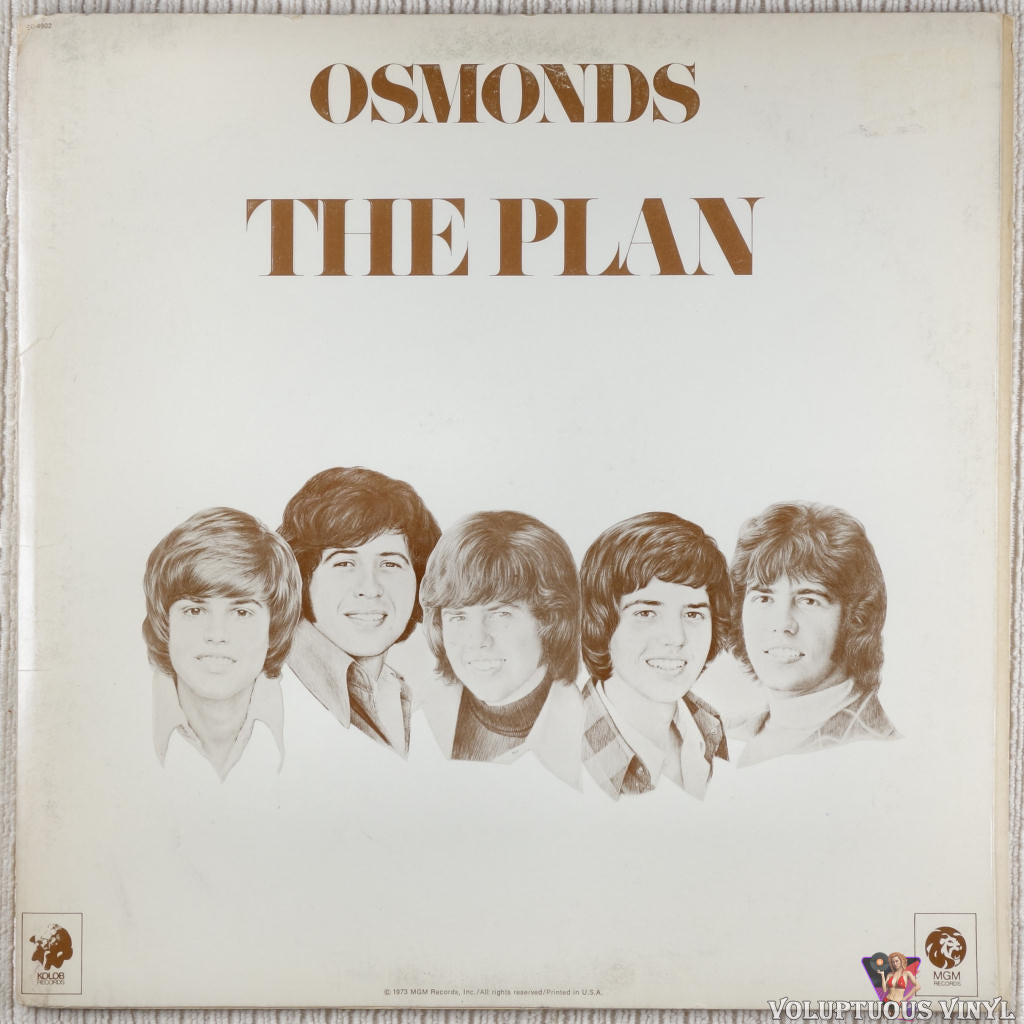 The Osmonds ‎– The Plan vinyl record front cover