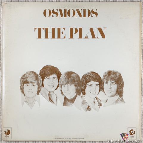 The Osmonds ‎– The Plan vinyl record front cover
