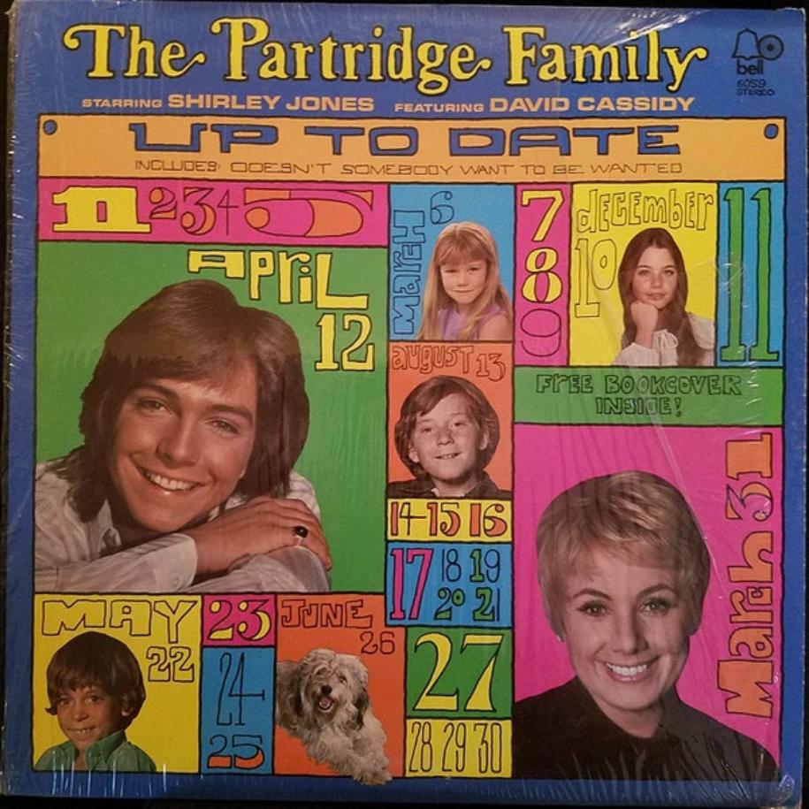 The Partridge Family Starring Shirley Jones Featuring David Cassidy ‎– Up To Date vinyl record front cover