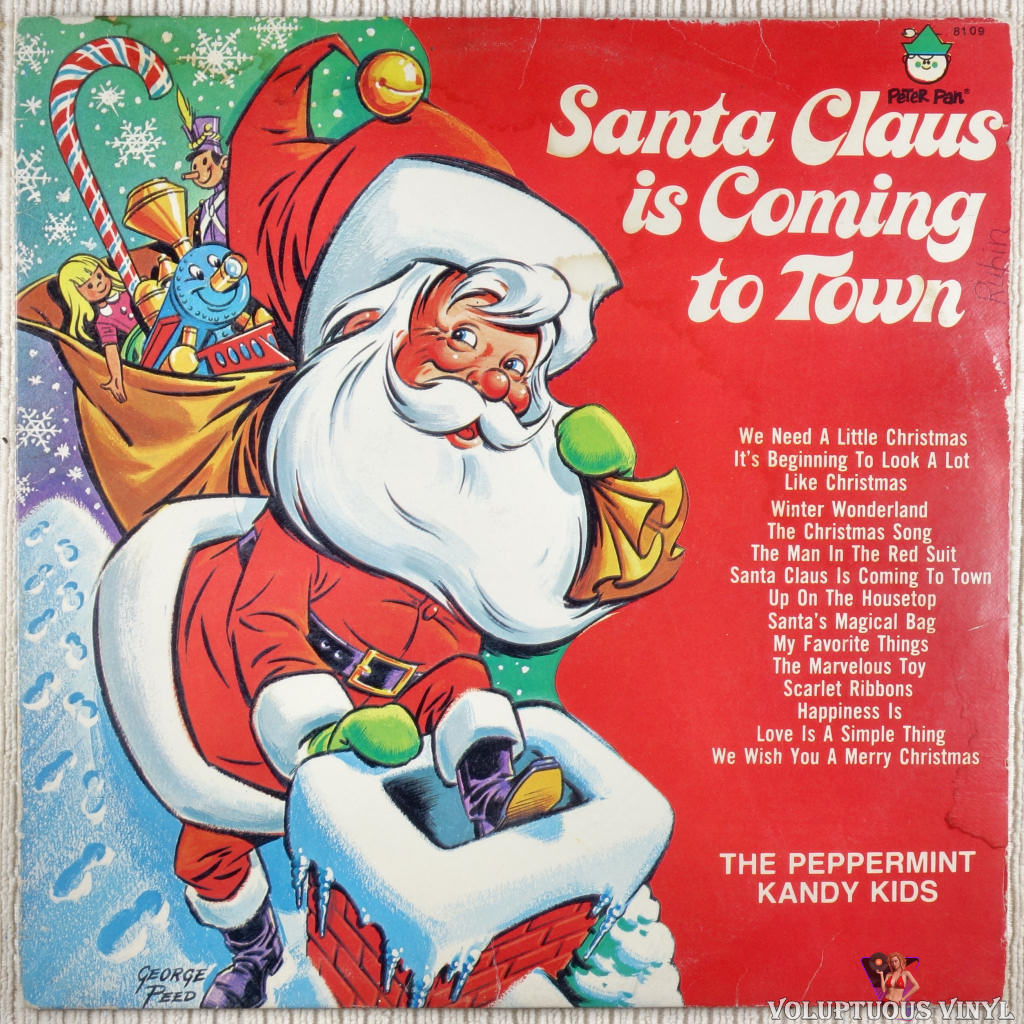 The Peppermint Kandy Kids – Santa Claus Is Coming To Town vinyl record front cover