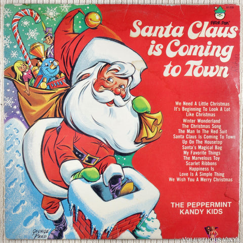 The Peppermint Kandy Kids – Santa Claus Is Coming To Town vinyl record front cover