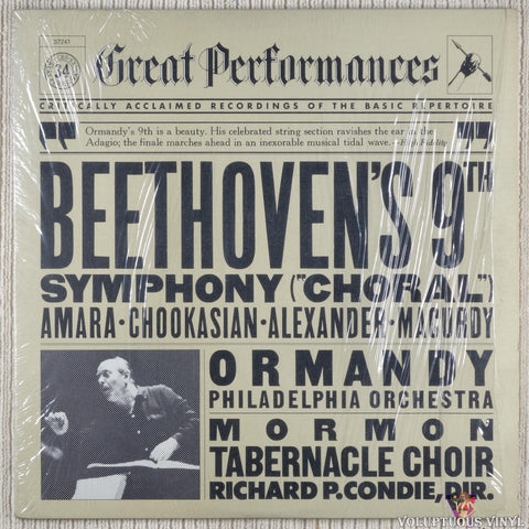 The Philadelphia Orchestra ‎– Beethoven's 9th Symphony ("Choral") vinyl record front cover