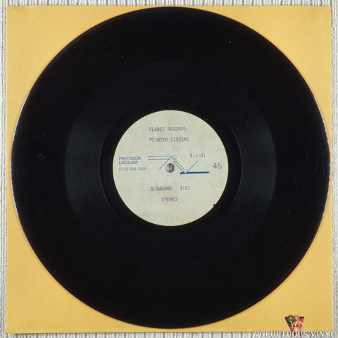 The Pointer Sisters – Slowhand acetate disc