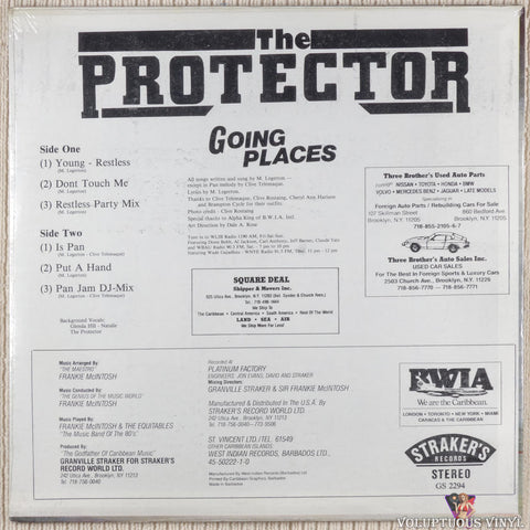 The Protector ‎– Going Places vinyl record back cover