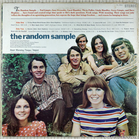 The Random Sample ‎– The Random Sample vinyl record back cover