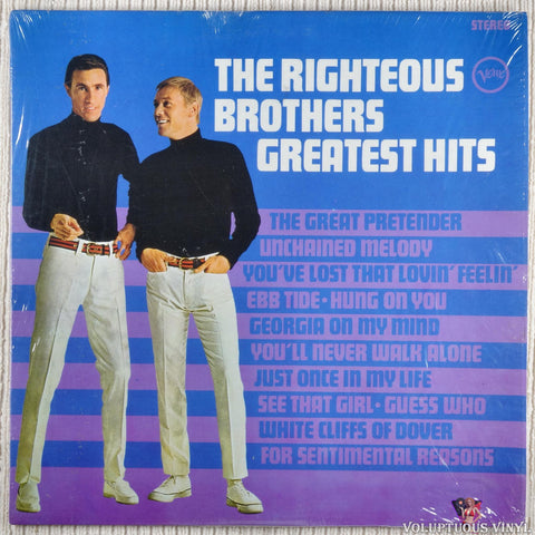 The Righteous Brothers ‎– Greatest Hits vinyl record front cover