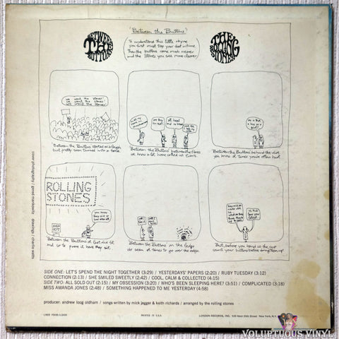 The Rolling Stones ‎– Between The Buttons vinyl record back cover