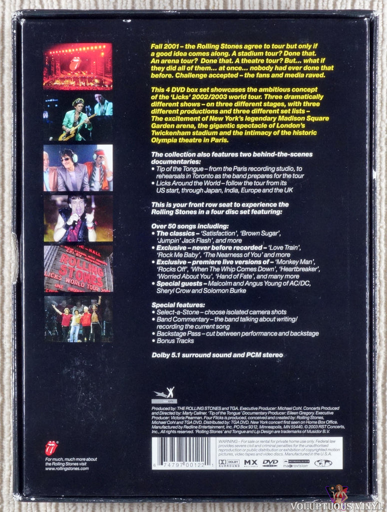 The Rolling Stones ‎– Four Flicks (2003) 4xDVD