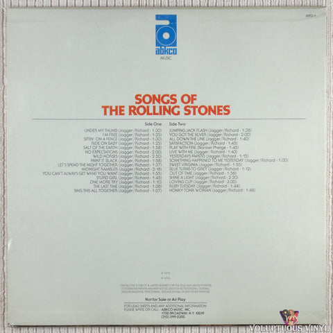 The Rolling Stones ‎– Songs Of The Rolling Stones vinyl record back cover