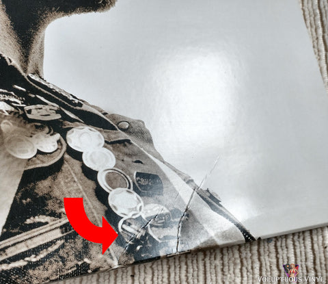 The Script ‎– #3 vinyl record front cover bottom right corner