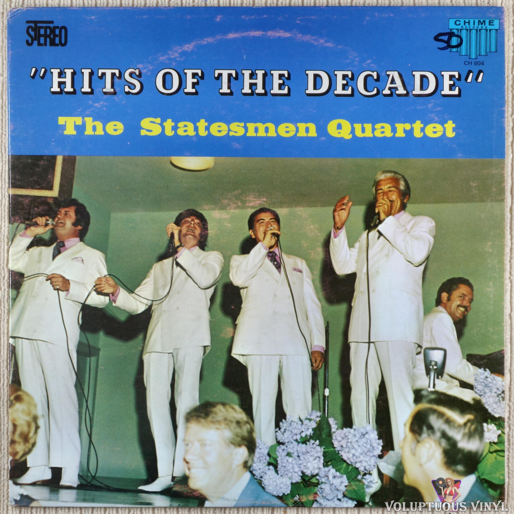 The Statesmen Quartet ‎– "Hits Of The Decade" vinyl record front cover