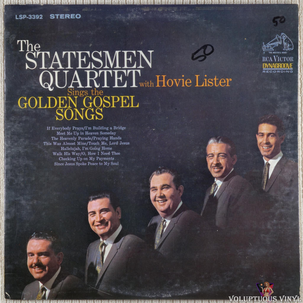 The Statesmen Quartet, Hovie Lister ‎– Golden Gospel Songs vinyl record front cover