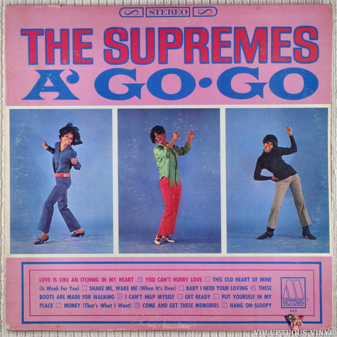 The Supremes ‎– A' Go-Go vinyl record front cover