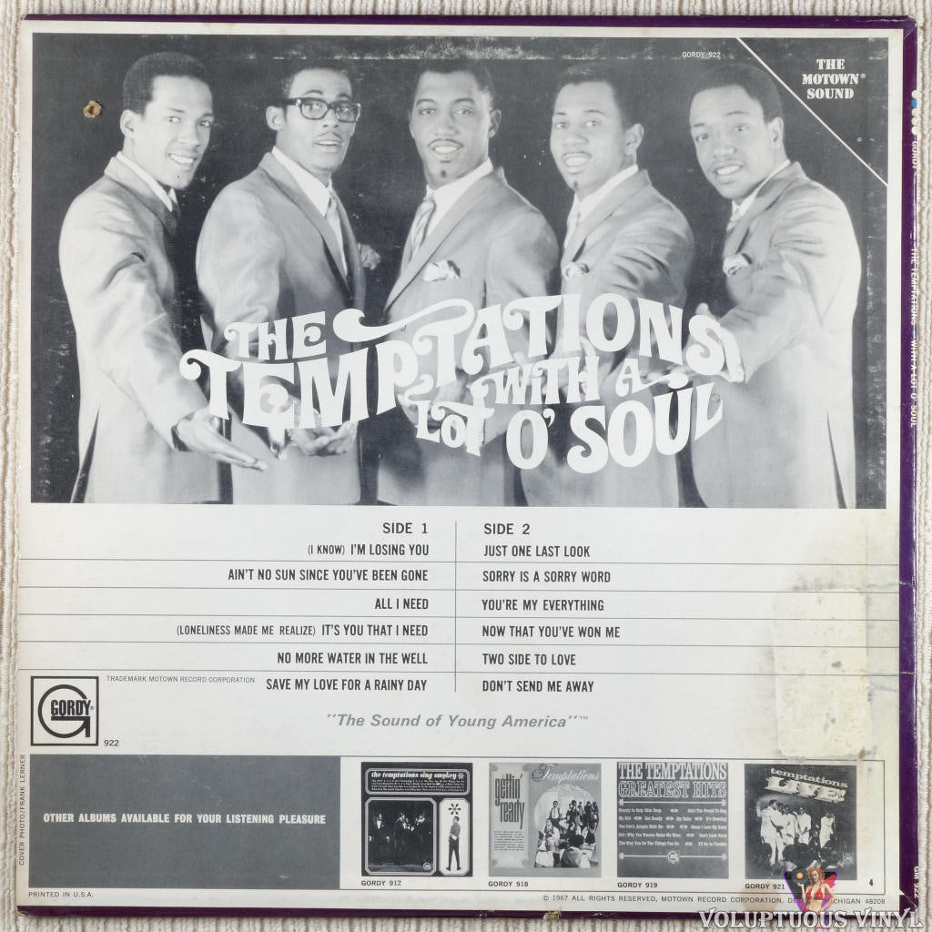 The Temptations – With A Lot O' Soul (1967) Mono