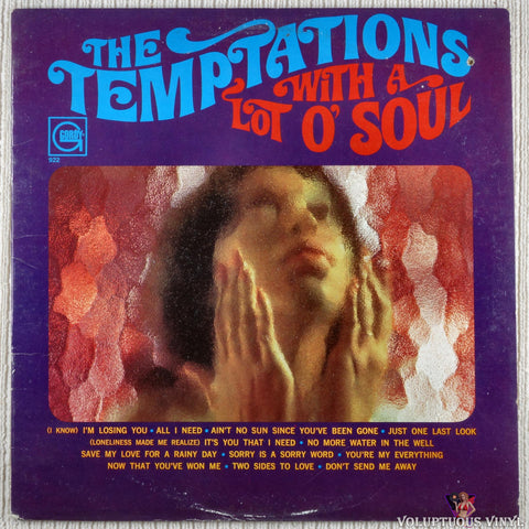 The Temptations – With A Lot O' Soul vinyl record front cover
