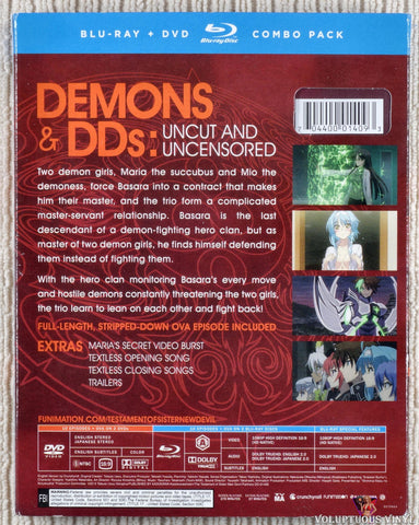 The Testament of Sister New Devil: Season 2 Blu-ray back cover