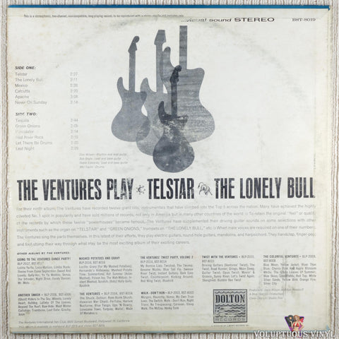 The Ventures – Play Telstar - The Lonely Bull And Others vinyl record back cover