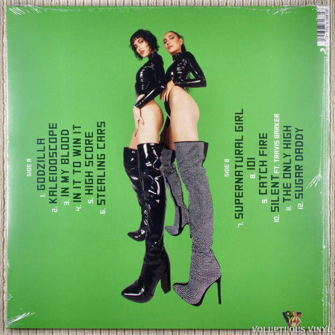 The Veronicas – Godzilla vinyl record back cover