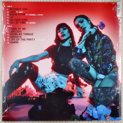 The Veronicas – Human vinyl record back cover