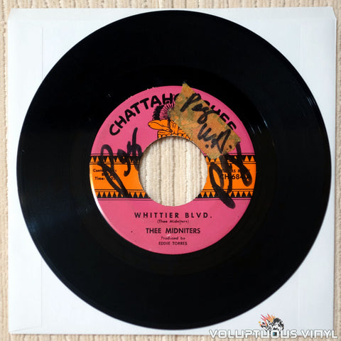 Thee Midniters – Whittier Blvd. / Evil Love (1965) 7" Single
