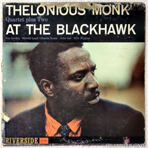 Thelonious Monk Quartet Plus Two ‎– At The Blackhawk vinyl record front cover