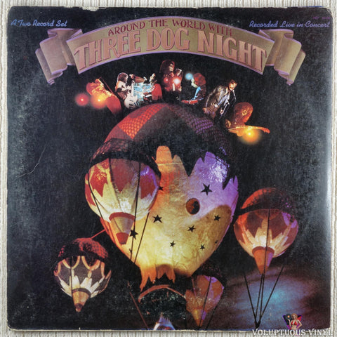 Three Dog Night – Around The World With Three Dog Night vinyl record front cover