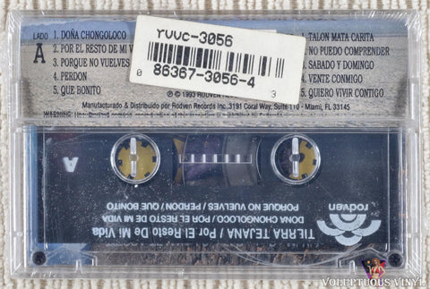 Tierra Tejana Band – Por El Resto De Mi Vida cassette tape back cover