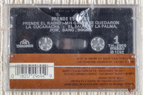 Tierra Tejana Band – Prende El Radio cassette tape back cover