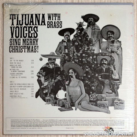Tijuana Voices ‎– Sing Merry Christmas With Brass - Vinyl Record - Back Cover