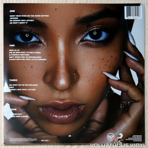 Tinashe ‎– Joyride vinyl record back cover