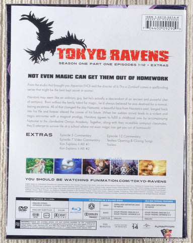 Tokyo Ravens: Season 1, Part 1 Blu-ray / DVD back cover