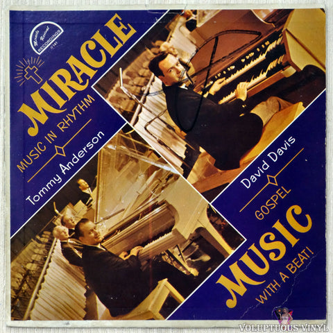 Tommy Anderson, David Davis ‎– Miracle Music vinyl record front cover